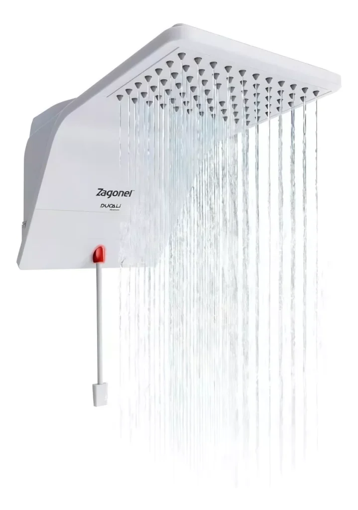 Chuveiro Ducha Eletrônica Ducali com LED Zagonel Branco