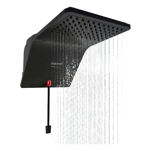 Chuveiro Ducha Eletrônica Ducali com LED Zagonel Preto